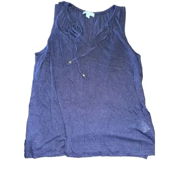 MICHAEL KORS v neck size XL TOP NAVY BLUE - Picture 1 of 4
